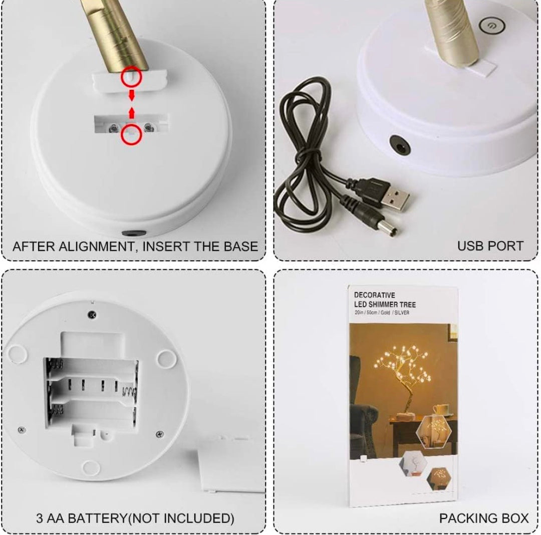 🌸🌳✨💡 Decorative LED Tree Lamp 🌙 | Magical Fairy Lights Spirit Tree 🌟 | Elegant Bonsai Tree Light 🌳💖 | Perfect Room Décor 🏠🌹, Bedroom 🛏️✨, Wedding 🎉💍 & Unique Gift 🎁💎 (36 LED Pearl Lights 🌟🌸) 💡🌸🌳🌟