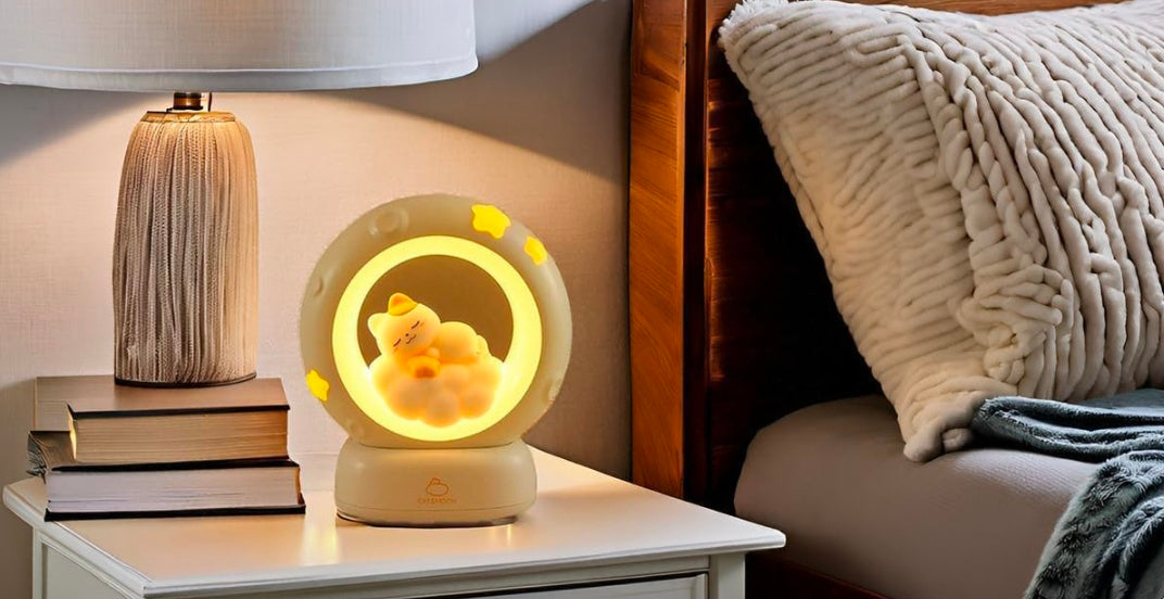 Cat Rabbit Night Lamp – Gentle Moonlight Buddy for Sweet Dreams, 3-Level Dimming, USB Rechargeable | Cozy Nursery, Desk, and Bedside Companion 🌙🐱🐇✨