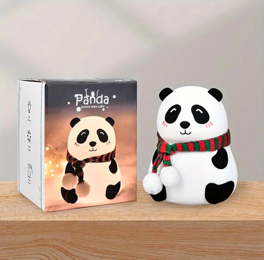 🐼🌙💡✨ Panda Night Light ❤️ | Cute Animal Panda Lamp 🐼 | Soft Silicone Nursery Light 🍼 | Warm LED Glow ✨ | Tap & Touch Control 🖐️ | USB Rechargeable 🔋⚡ | Perfect for Kids 👶, Babies 🍼, Toddlers 🧸 & Bedroom Decor 🛏️ | Adorable Gift 🎁 for All Ages