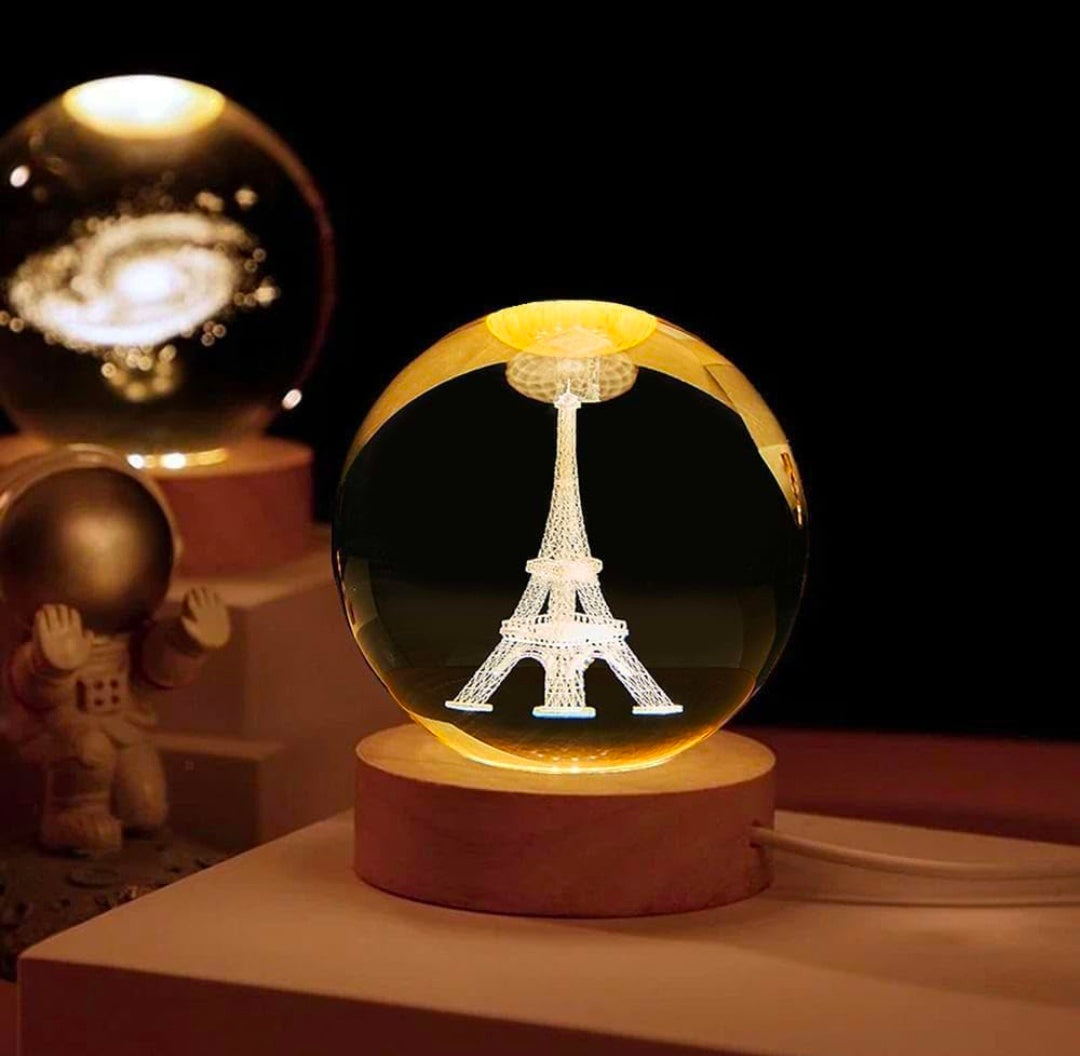 🗼✨💡 Eiffel Tower Crystal LED Lamp | Paris Romance Night Light ❤️🌌💎🫂👑