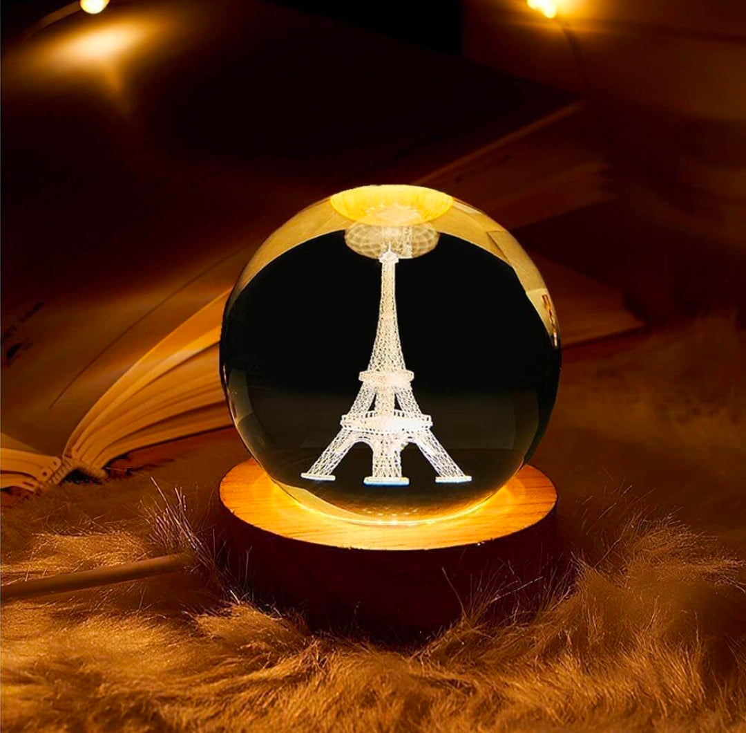 🗼✨💡 Eiffel Tower Crystal LED Lamp | Paris Romance Night Light ❤️🌌💎🫂👑