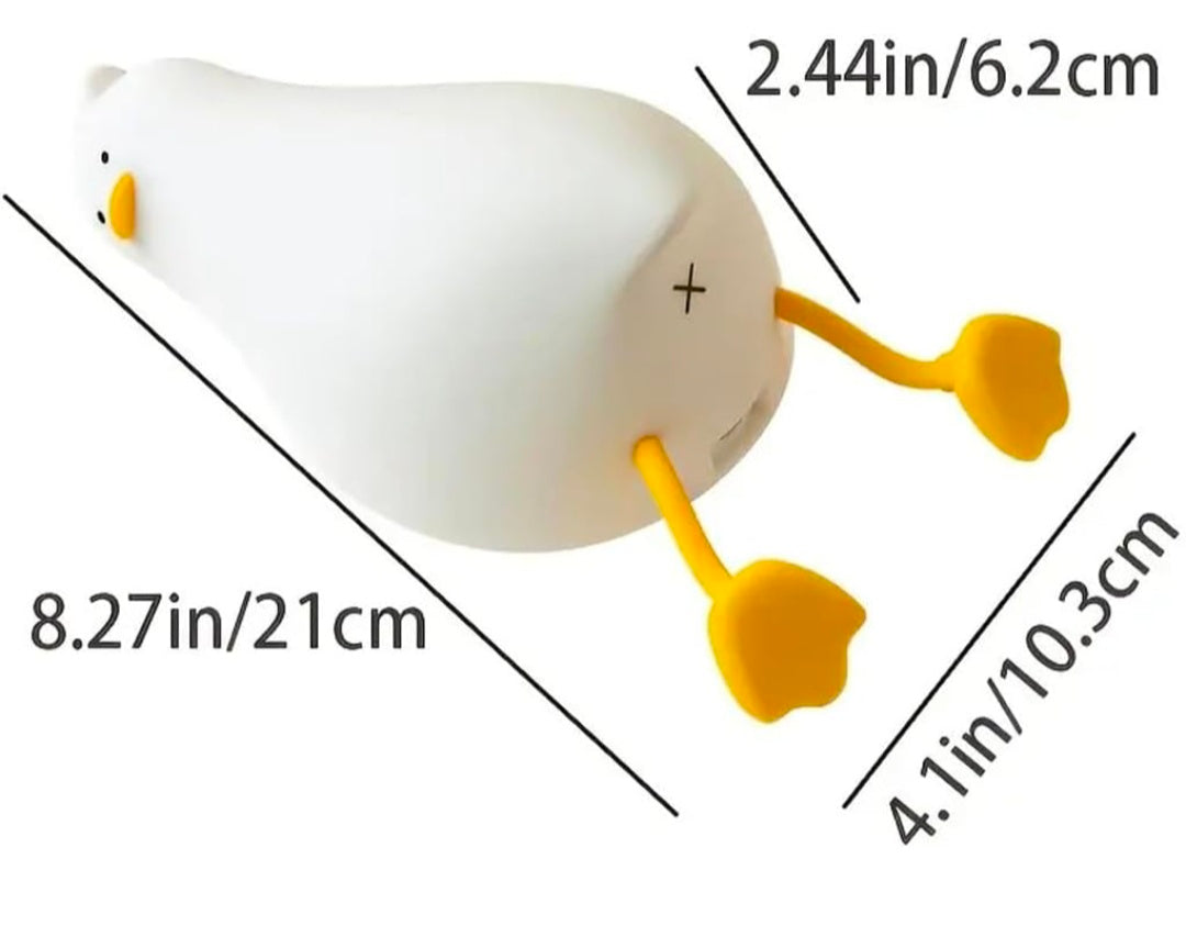 🐥💡✨ Squishy Seal Night Light & Lazy Duck LED Lamp 🌙 | Cute Animal Bedroom Decor 🛏️ | Soft Silicone 🫂 | Warm Glow 🌟 | Tap Control 🖐️ | USB Rechargeable 🔋 | Kids 👶 & Adults ❤️ | Adorable Gift 🎁 for Bedroom, Nursery & Home 🏡 (Regular) 👑🌈