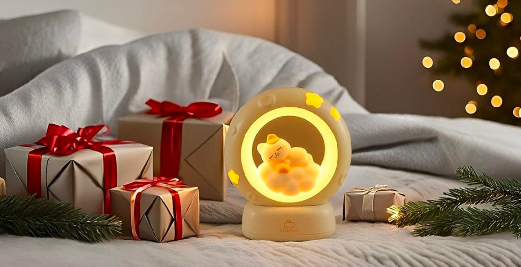 Cat Rabbit Night Lamp – Gentle Moonlight Buddy for Sweet Dreams, 3-Level Dimming, USB Rechargeable | Cozy Nursery, Desk, and Bedside Companion 🌙🐱🐇✨