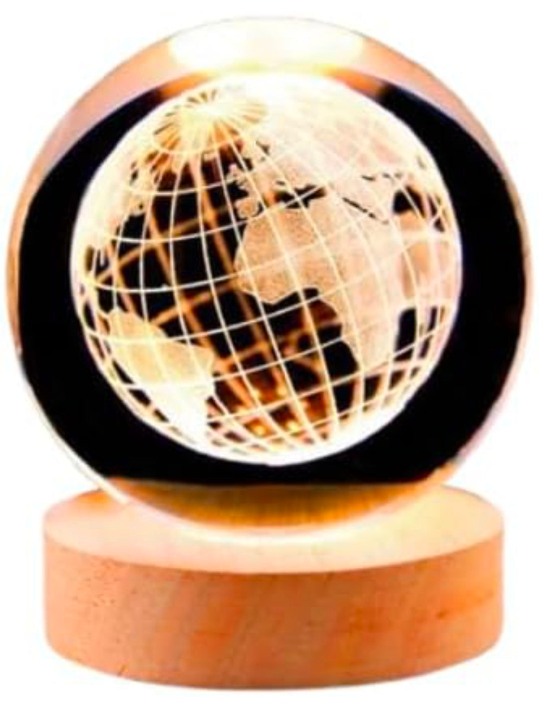 🌍✨💡 Earth Crystal LED Lamp | 3D Globe Night Light 🌌💎💓🫂👑🦁