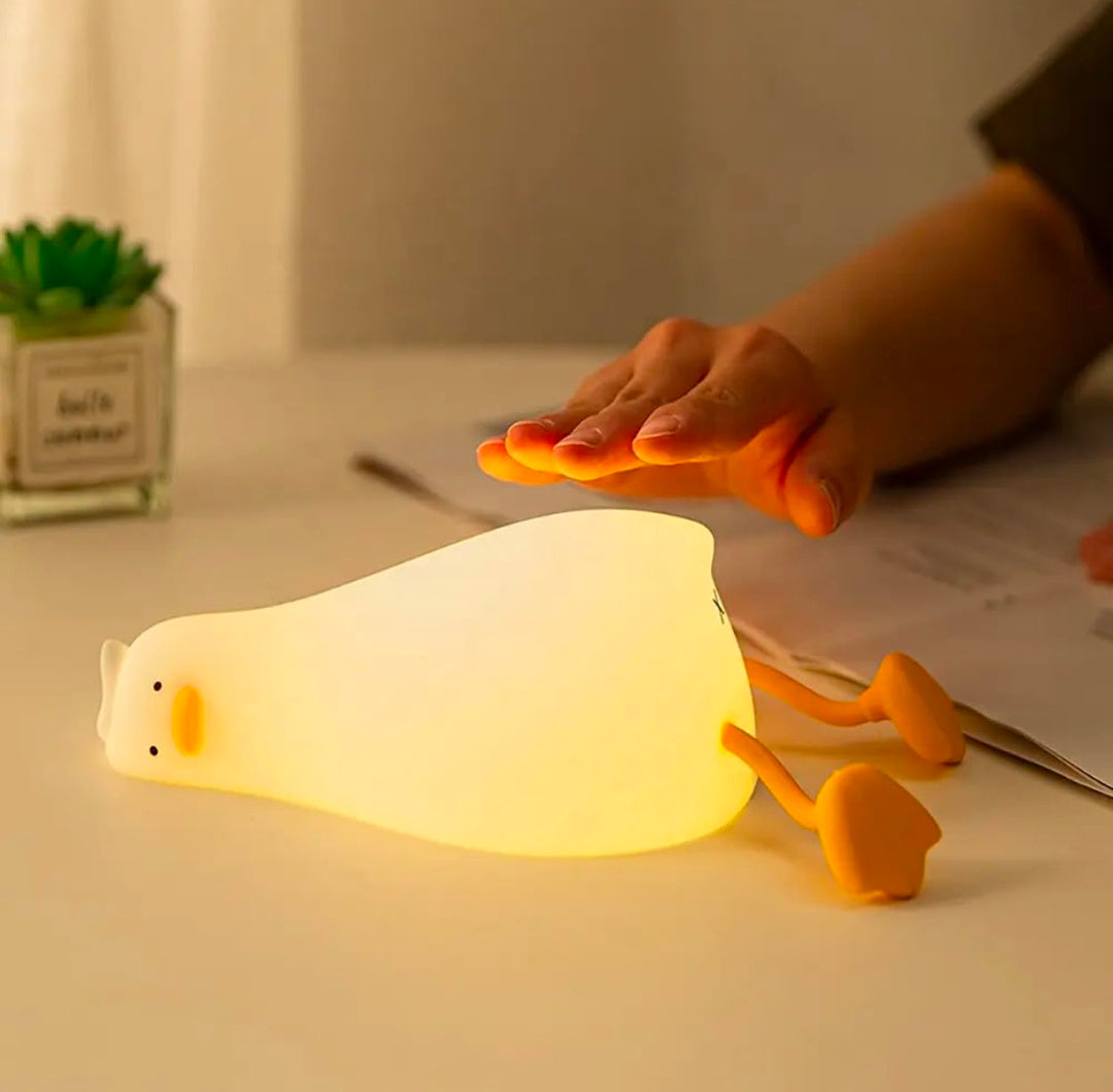 🐥💡✨ Squishy Seal Night Light & Lazy Duck LED Lamp 🌙 | Cute Animal Bedroom Decor 🛏️ | Soft Silicone 🫂 | Warm Glow 🌟 | Tap Control 🖐️ | USB Rechargeable 🔋 | Kids 👶 & Adults ❤️ | Adorable Gift 🎁 for Bedroom, Nursery & Home 🏡 (Regular) 👑🌈