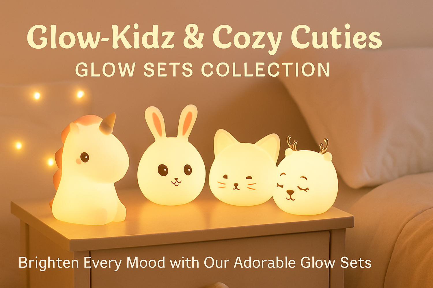 GLOW-KIDZ AND COZY CUTIES GLOW SETS COLLECTION