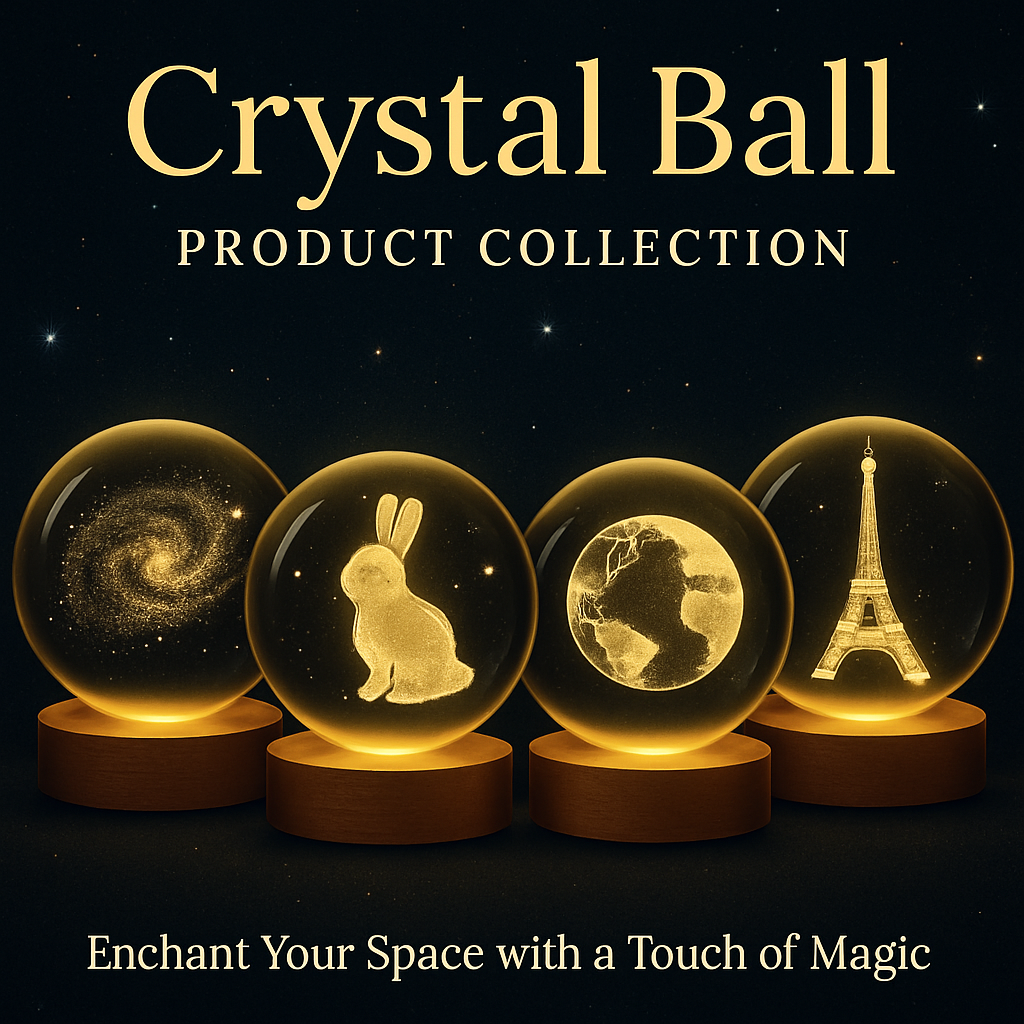 STARLIT CRYSTAL COSMOS IN A SPHERE PRODUCT COLLECTIONS