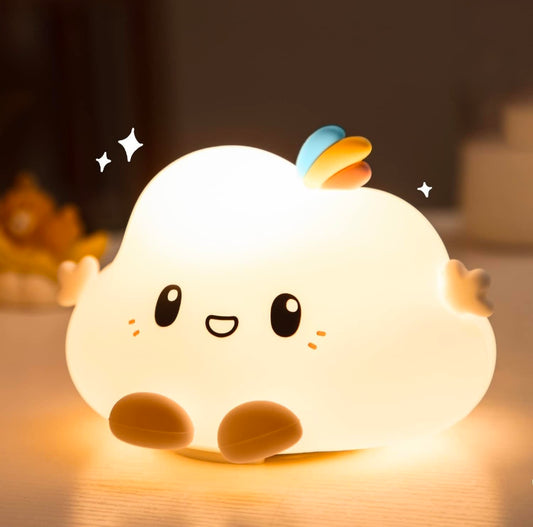 ☁️💡🌈✨ Cloud Night Light for Kids & Teens 🍼🌙 | Color-Changing LED Mood Lamp 🌟 | Rechargeable 🔋 | Soft Silicone Safe Touch 🫂 | Adorable Room Decor 🏡 | Perfect Gift 🎁 for Toddlers 👶, Teens 💎 & Valentine’s Day 💓 ☁️💡🌈✨