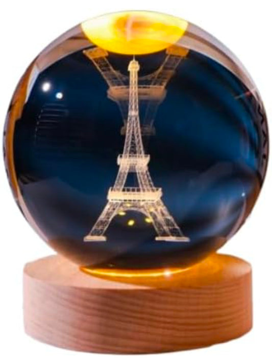 🗼✨💡 Eiffel Tower Crystal LED Lamp | Paris Romance Night Light ❤️🌌💎🫂👑