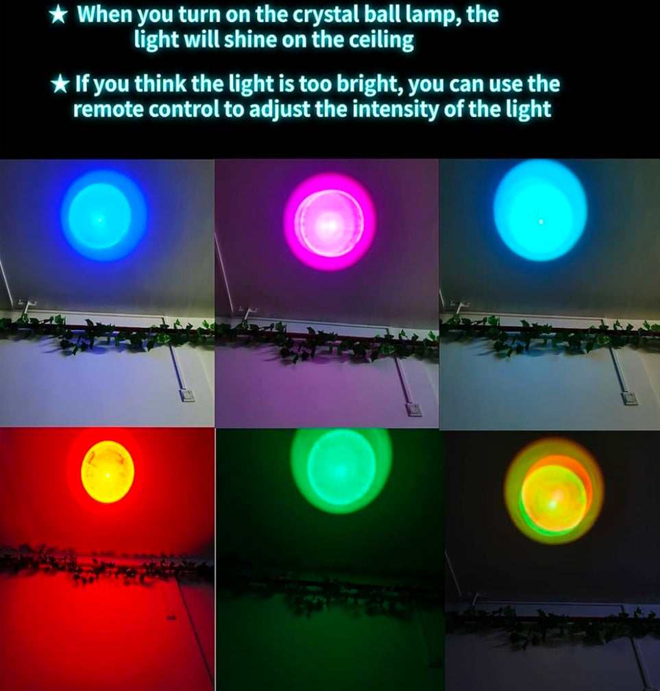 🌠 GlowAura™ 16-Colour Galaxy Crystal Ball Lamp – 3D Laser Engraved Solar System Globe with Multi-Color LED Wooden Base, Futuristic Night Light & Luxury Cosmic Gift