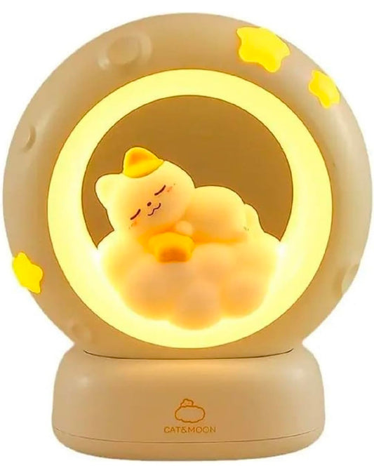 Cat Rabbit Night Lamp – Gentle Moonlight Buddy for Sweet Dreams, 3-Level Dimming, USB Rechargeable | Cozy Nursery, Desk, and Bedside Companion 🌙🐱🐇✨