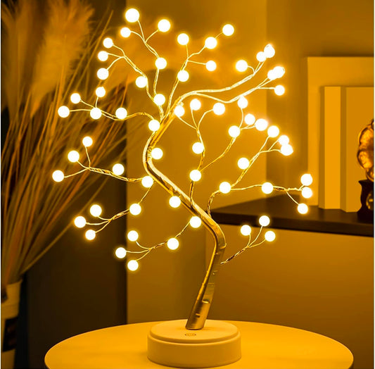 🌸🌳✨💡 Decorative LED Tree Lamp 🌙 | Magical Fairy Lights Spirit Tree 🌟 | Elegant Bonsai Tree Light 🌳💖 | Perfect Room Décor 🏠🌹, Bedroom 🛏️✨, Wedding 🎉💍 & Unique Gift 🎁💎 (36 LED Pearl Lights 🌟🌸) 💡🌸🌳🌟